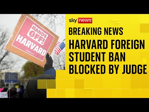 Judge blocks Trump’s Harvard foreign students policy
