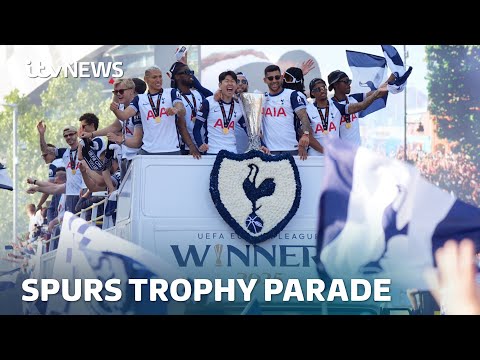 Watch ITV News London – as Tottenham trophy parade makes it’s way through the Capital. | ITV News