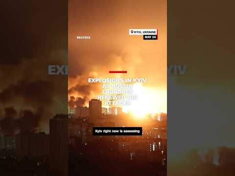 Video shows explosions in Kyiv as Russia launches renewed air attacks
