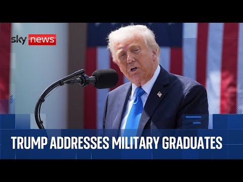 Donald Trump delivers West Point commencement speech
