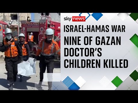 Nine of Gazan doctor’s 10 children killed in Israeli strike
