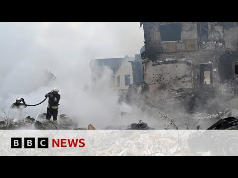 Russia launches largest air attack yet on Ukraine | BBC News