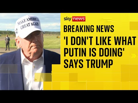 Trump says he’s ‘not happy’ with Putin after fatal strikes on Ukraine