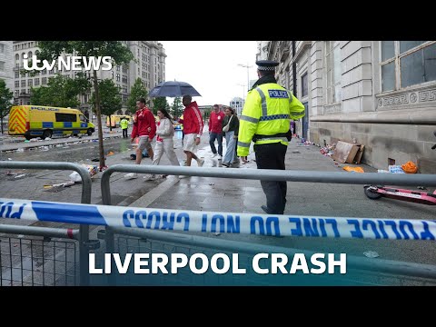 Man arrested as car strikes pedestrians during Liverpool FC parade injuring dozens | ITV News