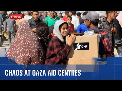 Aid distribution centres overran as ‘gunshots’ heard | Israel-Hamas war