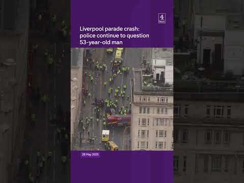 Liverpool parade crash: police continuing to question 53-year-old man
