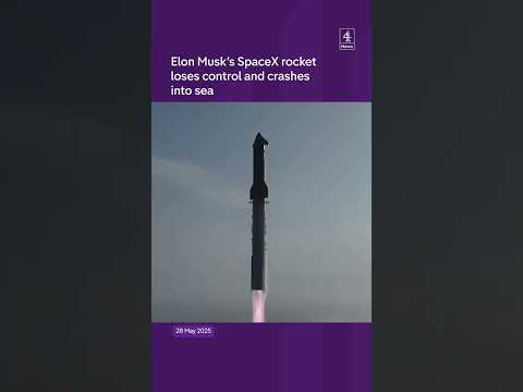 Elon Musk’s SpaceX rocket loses control and crashes into sea