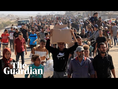 Palestinians return to Rafah food centre where Israeli troops opened fire