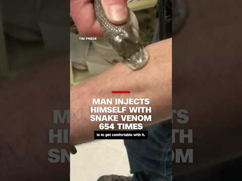 Man injects himself over 600 times with snake venom