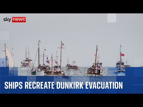 Little ships recreate historic Dunkirk evacuation