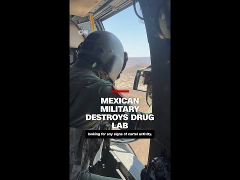Mexican military destroys drug lab