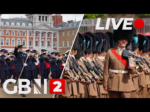 VE Day celebrations: Military procession marches through streets of London in stunning display