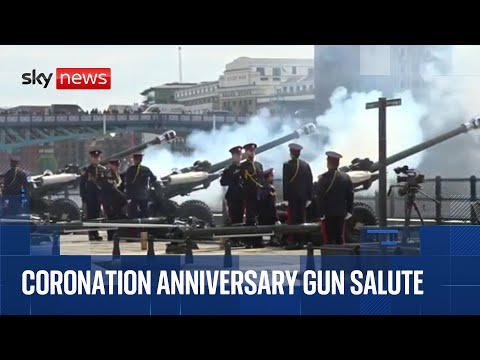 Gun salutes mark second anniversary of King’s coronation
