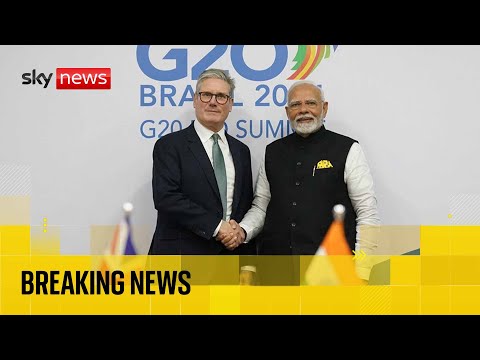 UK and India sign ‘landmark’ free trade deal | Sky News coverage