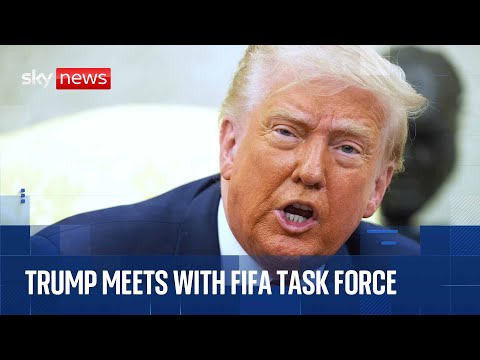 Trump takes part in a FIFA Task Force Meeting at the White House