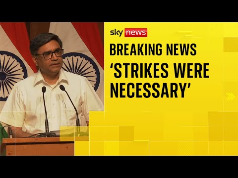 ‘Strikes were necessary to pre-empt further attacks’, India’s foreign secretary says