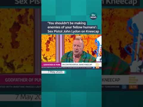 Former Sex Pistols frontman John Lydon has called controversial band Kneecap his ‘enemy’ #itvnews