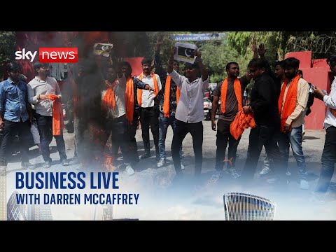 India launches airstrikes on Pakistan | Business Live with Darren McCaffrey