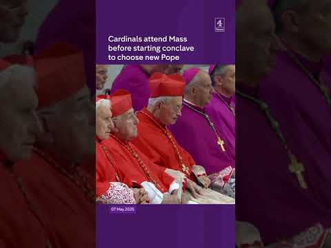Cardinals attend Mass before starting conclave to choose new Pope