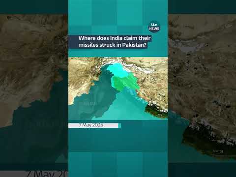 Where does India claim their missiles struck in Pakistan?