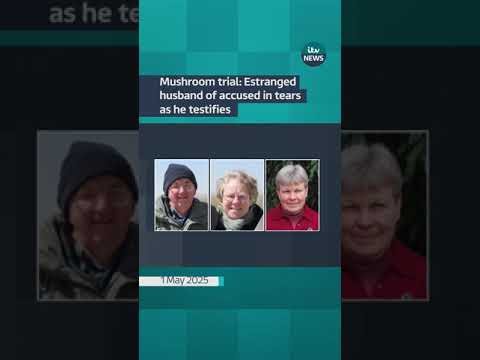 Mushroom trial: Estranged husband of accused in tears as he testifies | ITV News  #itvnews