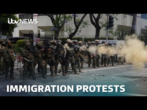 Donald Trump deploys National Guard to quell immigration protests in Los Angeles | ITV News