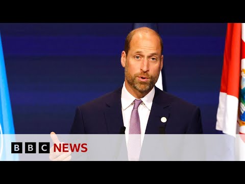 Prince William warns ocean life ‘diminishing before our eyes’ | BBC News