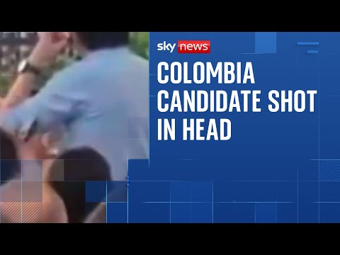 Colombia presidential hopeful shot in head at rally