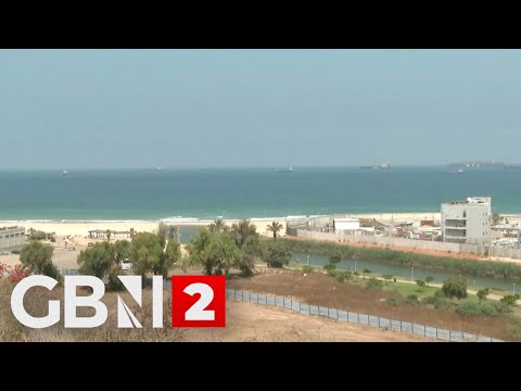 WATCH NOW: View of Israel’s Ashdod port where Gaza-bound aid ship is expected to arrive