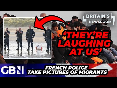 WATCH: French police TAKE PICTURES of smuggler boats picking up migrants: ‘They’re LAUGHING at us!’