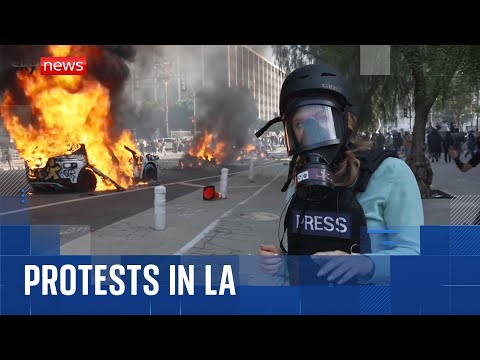 ‘Downtown LA scene of pandemonium and lawlessness,’ says Sky News correspondent