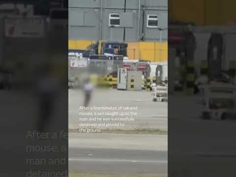 Man chased on tarmac at Heathrow Airport