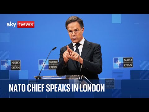 NATO chief Mark Rutte delivers keynote speech in London