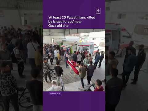 ‘At least 20 Palestinians killed by Israeli forces’ near Gaza aid site