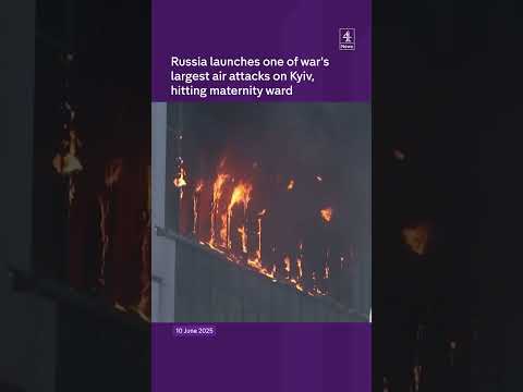 Russia launches one of war’s largest air attacks on Kyiv, hitting maternity ward