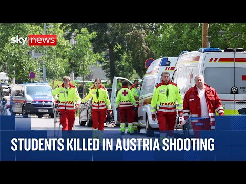Multiple students killed in Austrian school shooting | Sky News coverage