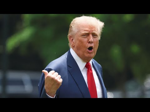 President Trump leaves the White House, while unrest continues in LA