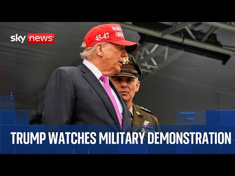 Donald Trump visits Fort Bragg for the 250th anniversary of the US Army