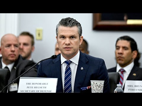 US defence secretary Pete Hegseth questioned on 2026 budget request