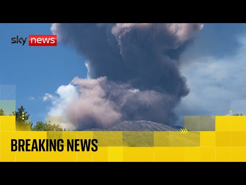 Tourists flee as Mount Etna erupts