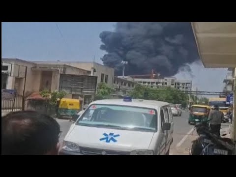 Flight to London Gatwick carrying more than 240 people crashes at Ahmedabad airport in India
