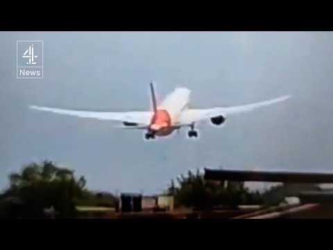 Air India plane crashes carrying 242 people to London