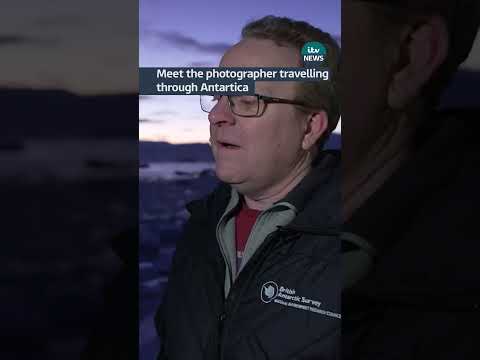 Meet the photographer travelling through Antartica aboard the RRS Sir David Attenborough #itvnews