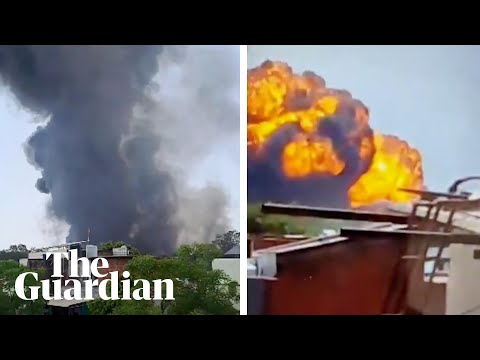 Social media footage shows moment Air India plane crashed