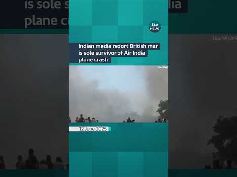 British man ‘sole survivor’ of London-bound Air India plane crash in Ahmedabad #shorts #india
