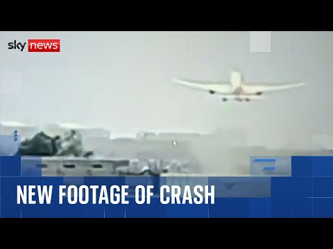 New footage shows moment Air India plane takes off and crashes