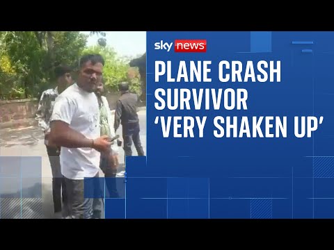 Sky News speaks to ‘miracle’ crash survivor at hospital