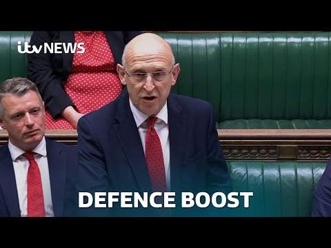 Defence Secretary John Healey addresses MPs on new defence commitments | ITV News
