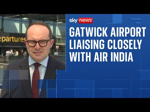 Latest from Gatwick Airport as black box from Air India plane is recovered