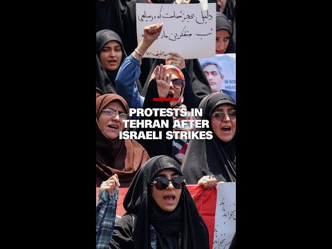 See the demonstrations on the streets of Tehran after Israel attacked Iran